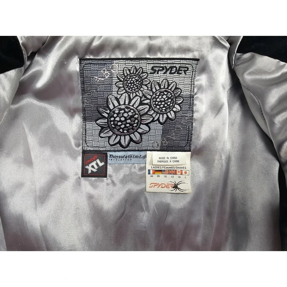 Spyder Picabo Jacket Womens Large Blue Ski Thinsulate XTL LiteLoft Coat